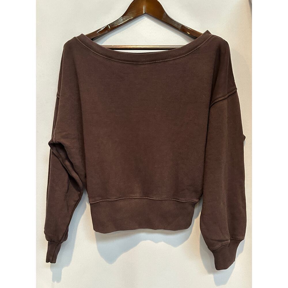 Women’s Aerie Brown Cropped Sweatshirt Size M